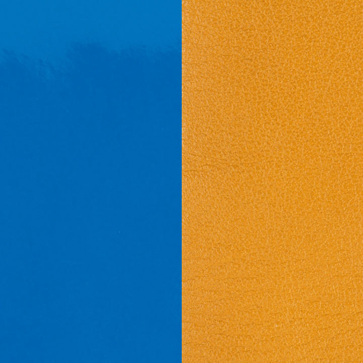 Les Georgettes Pendant Insert 45mm Patent Bright Blue and Mustard Yellow Leather 703110099DE