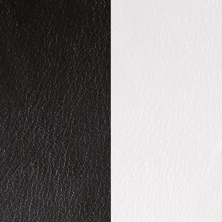 Les Georgettes Pendant Insert 45mm Black and White Leather 703110099M4