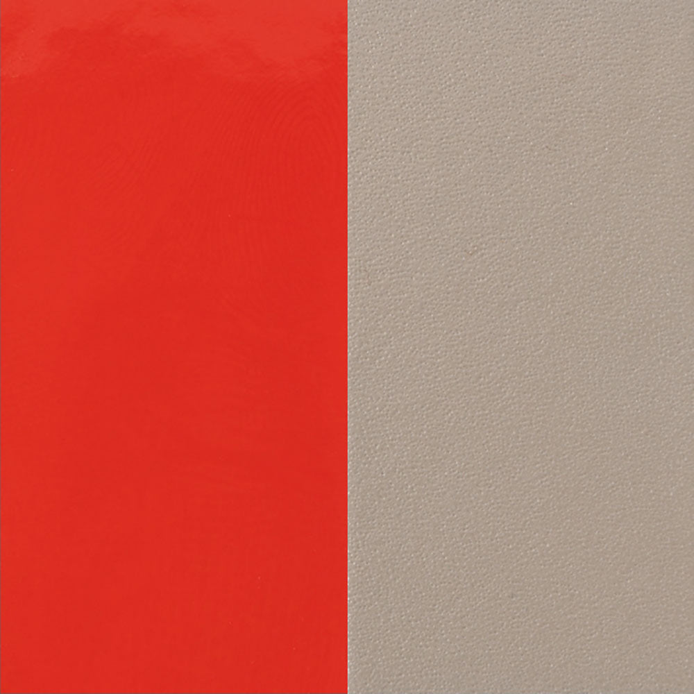 Les Georgettes Pendant Insert 45mm Patent Coral and Taupe Leather 703110099DG - Michael Jones Jeweller