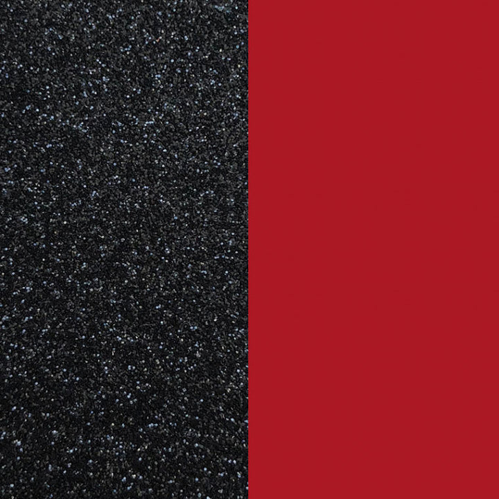 Les Georgettes Earring Inserts 16mm Black Glitter and Red Fluid-Perspex 703218284CG000