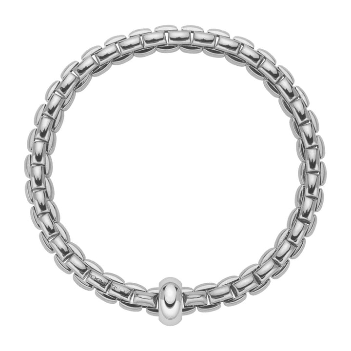 FOPE Eka Anniversario 18ct White Gold Bracelet Large - Michael Jones Jeweller