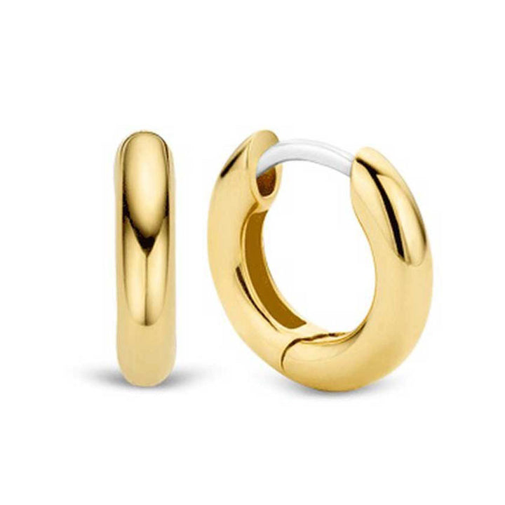 Ti Sento Yellow Gold Plated Hoop Earrings 7210YS