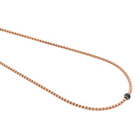 FOPE Flex'it Eka 18ct Rose and White Gold 0.20ct Black Diamond Set Necklace 50cm - Michael Jones Jeweller