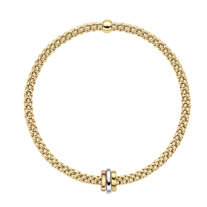 FOPE Flex'it Prima 18ct Yellow Gold Bracelet Medium - Michael Jones Jeweller