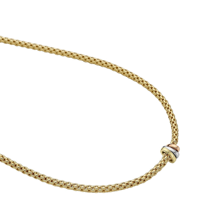 Fope Flex'it Prima 18ct Yellow Gold Necklace 43cm 744C