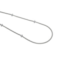 FOPE Flex'it Prima 18ct White Gold 0.72ct Diamond Set Long Necklace 80cm - Michael Jones Jeweller