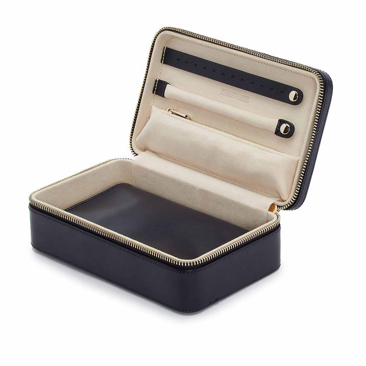 Wolf Maria Navy Medium Zip Case - Michael Jones Jeweller
