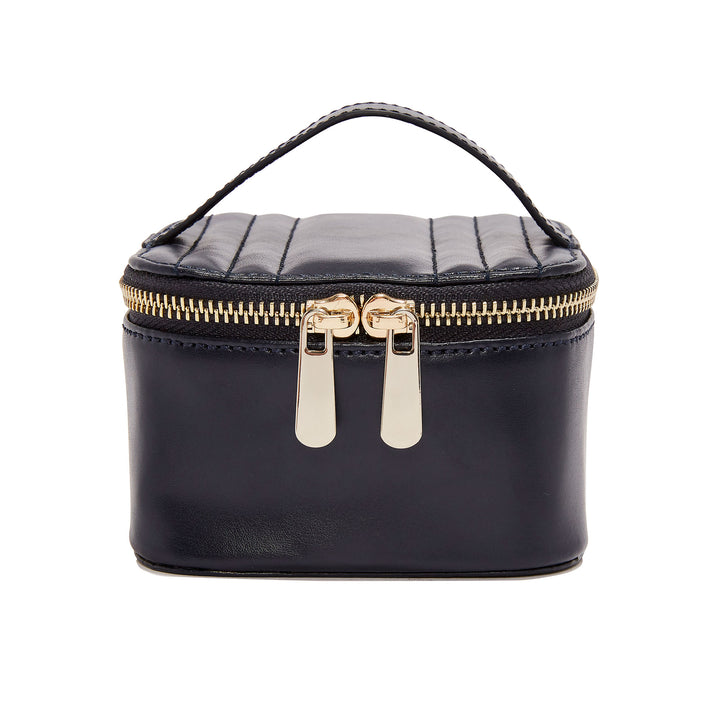 WOLF Maria Navy Zip Jewellery Cube