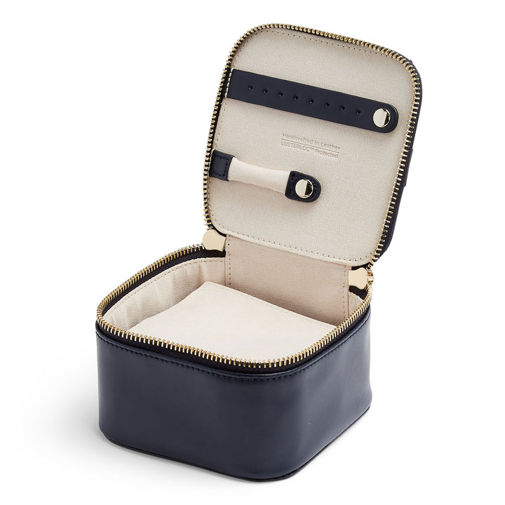 WOLF Maria Navy Zip Jewellery Cube