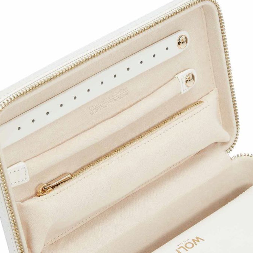 Wolf Maria White Medium Zip Case - Michael Jones Jeweller