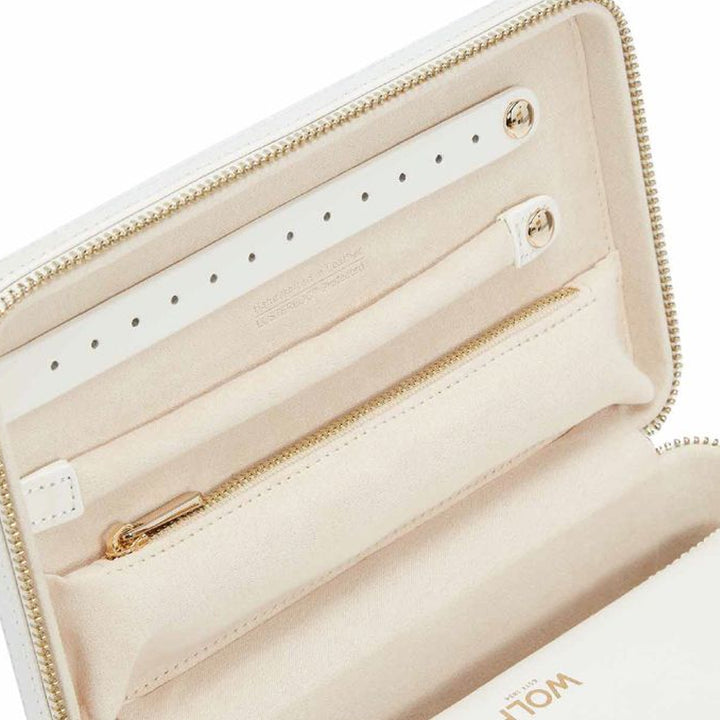Wolf Maria White Medium Zip Case - Michael Jones Jeweller