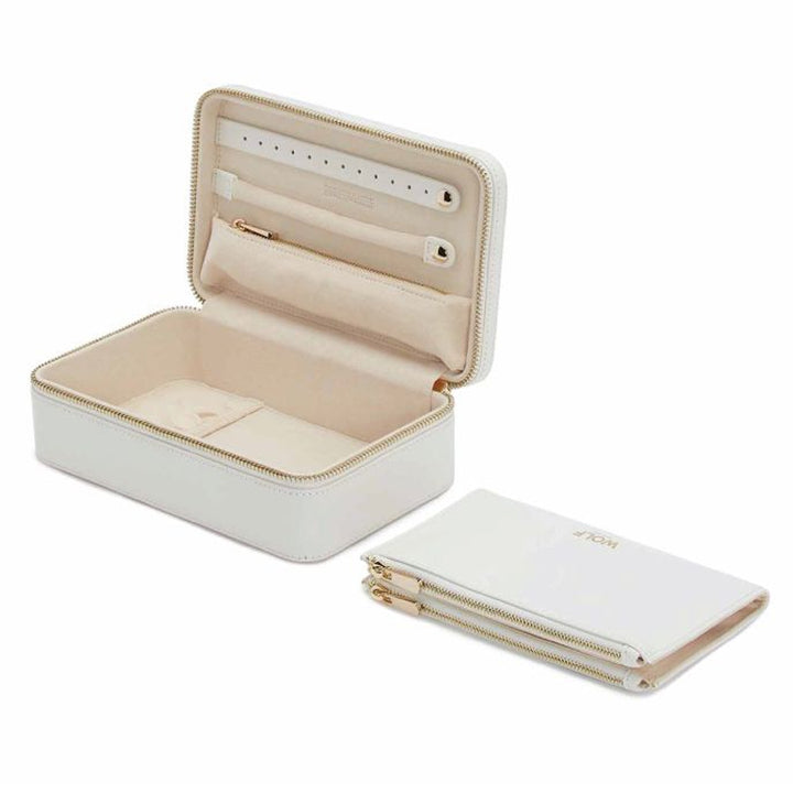 Wolf Maria White Medium Zip Case - Michael Jones Jeweller
