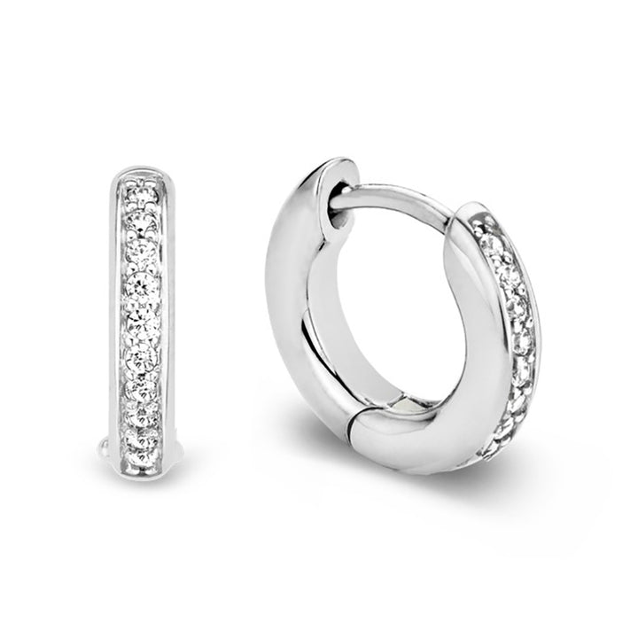 Ti Sento Cubic Zirconia Hoop Earrings - Michael Jones Jeweller