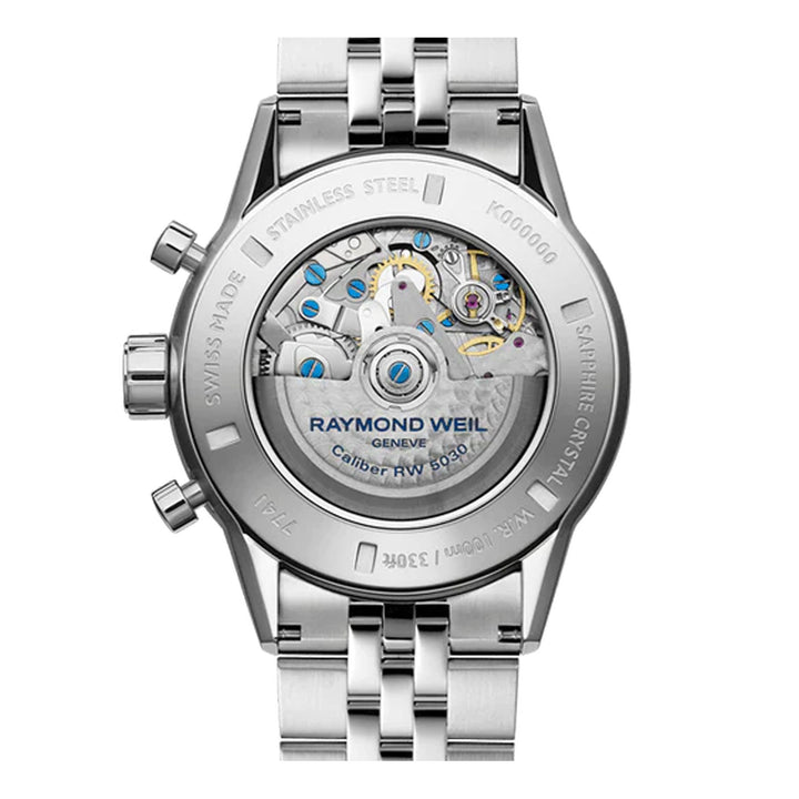 Raymond Weil 43.5mm Freelancer Chronograph Automatic Watch 7741-ST3-50021 - Michael Jones Jeweller