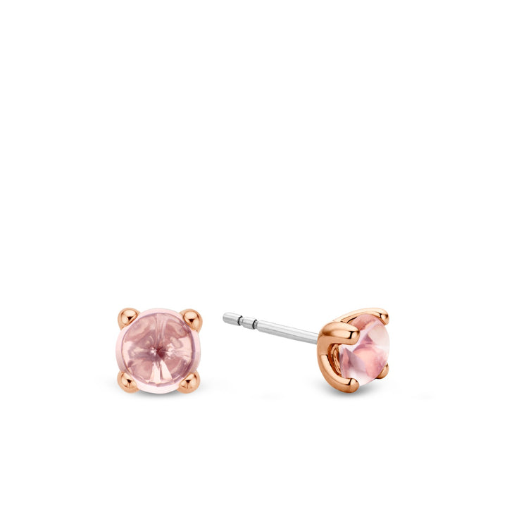 Ti Sento Nude Pink Stone Stud Earrings - Michael Jones Jeweller