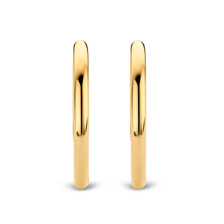 Ti Sento Yellow Gold Plated Hoop Earrings - Michael Jones Jeweller