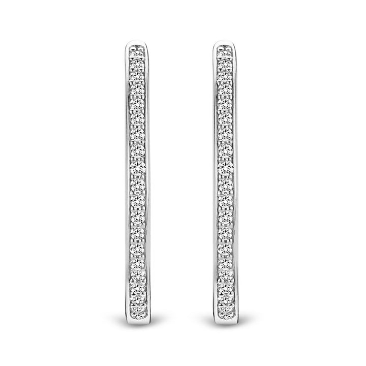 Ti Sento Cubic Zirconia Hoop Earrings - Michael Jones Jeweller