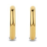 Ti Sento Yellow Gold Plated Hoop Earrings - Michael Jones Jeweller