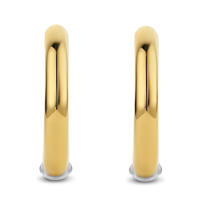 Ti Sento Yellow Gold Plated Hoop Earrings - Michael Jones Jeweller