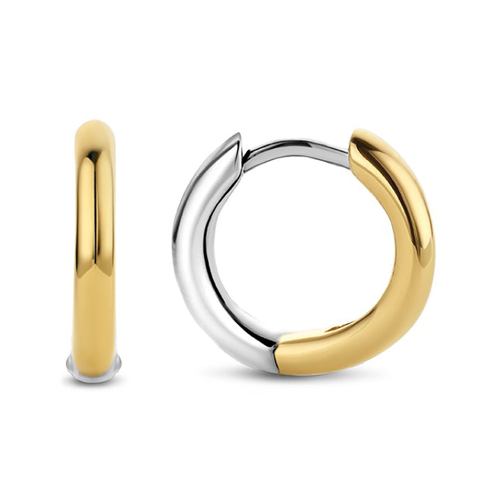 Ti Sento Yellow Gold Plated Hoop Earrings