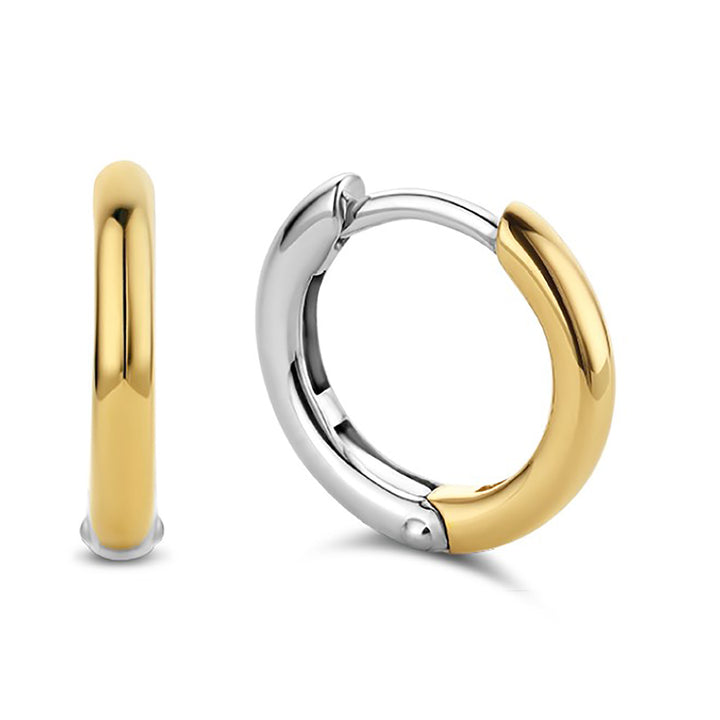 Ti Sento Yellow Gold Plated Hoop Earrings