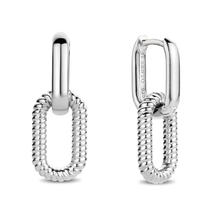 Ti Sento Chain Twist Link Earrings