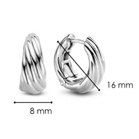 Ti Sento Twisted Hoop Earrings - Michael Jones Jeweller