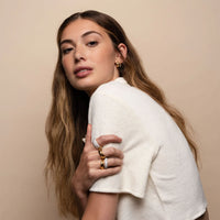 Ti Sento Yellow Gold Plated Cubic Zirconia Drop Hoop Earrings - Michael Jones Jeweller