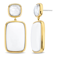 Ti Sento White and Mother of Pearl Drop Earrings - Michael Jones Jeweller