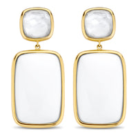 Ti Sento White and Mother of Pearl Drop Earrings - Michael Jones Jeweller