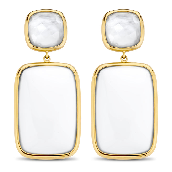 Ti Sento White and Mother of Pearl Drop Earrings - Michael Jones Jeweller