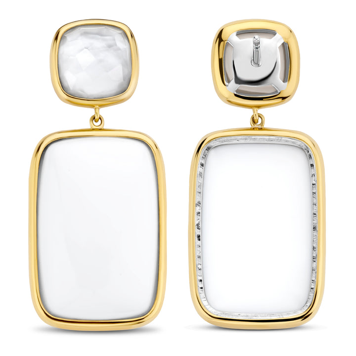 Ti Sento White and Mother of Pearl Drop Earrings - Michael Jones Jeweller