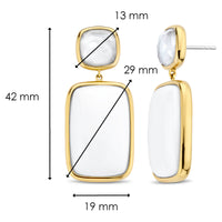 Ti Sento White and Mother of Pearl Drop Earrings - Michael Jones Jeweller
