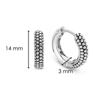 Ti Sento Structured Hoop Earrings - Michael Jones Jeweller