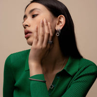 Ti Sento Structured Hoop Earrings - Michael Jones Jeweller