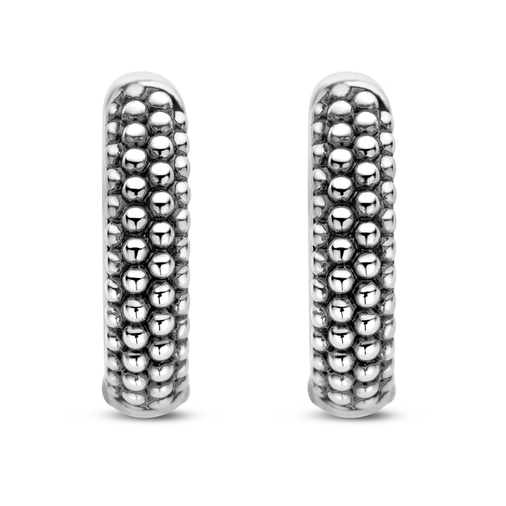 Ti Sento Structured Hoop Earrings - Michael Jones Jeweller