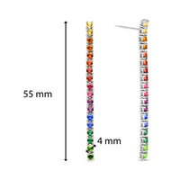 Ti Sento Rainbow Cubic Zirconia Drop Earrings - Michael Jones Jeweller