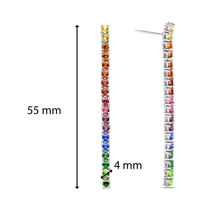 Ti Sento Rainbow Cubic Zirconia Drop Earrings - Michael Jones Jeweller