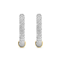 Ti Sento Yellow Gold Plated Cubic Zirconia Hoop Earrings - Michael Jones Jeweller