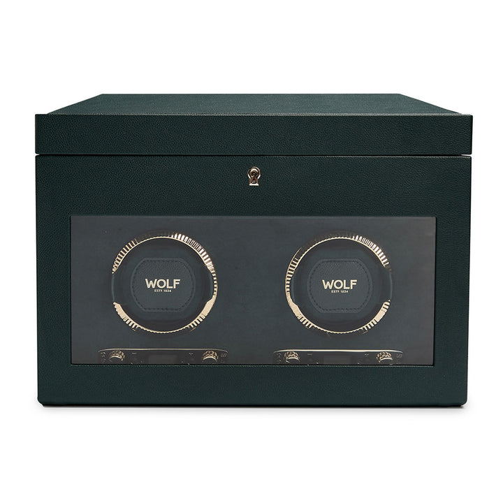 Wolf British Racing Green Double Watch Winder