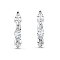 Ti Sento Cubic Zirconia Marquise Hoop Earrings - Michael Jones Jeweller