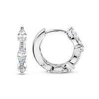 Ti Sento Cubic Zirconia Marquise Hoop Earrings - Michael Jones Jeweller