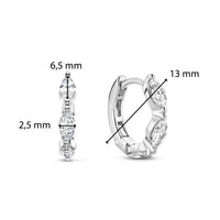 Ti Sento Cubic Zirconia Marquise Hoop Earrings - Michael Jones Jeweller
