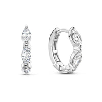 Ti Sento Cubic Zirconia Marquise Hoop Earrings - Michael Jones Jeweller