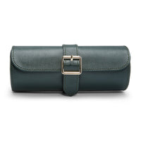 Wolf British Racing Green Triple Watch Roll - Michael Jones Jeweller