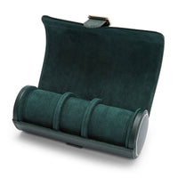 Wolf British Racing Green Triple Watch Roll - Michael Jones Jeweller
