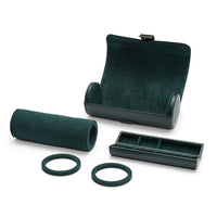 Wolf British Racing Green Triple Watch Roll - Michael Jones Jeweller