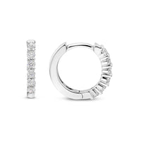 Ti Sento Cubic Zirconia Small 14mm Huggy Hoop Earrings