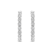 Ti Sento Cubic Zirconia Medium 18mm Huggy Hoop Earrings