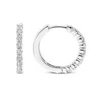 Ti Sento Cubic Zirconia Medium 18mm Huggy Hoop Earrings